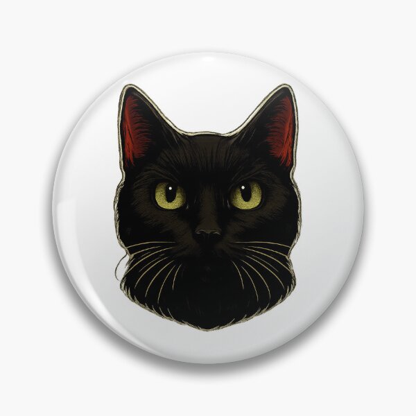 Item preview, Black Cat Portrait designed and sold by Lunarifinds .