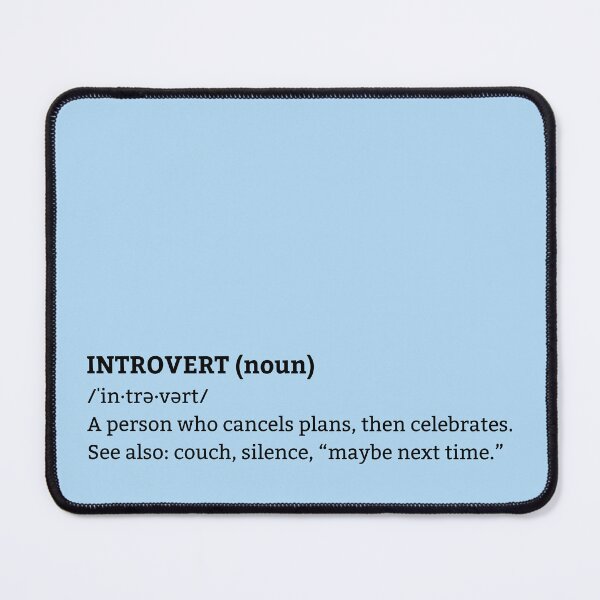 Item preview, Introvert Definition Minimalist Typography Funny Introvert Humor designed and sold by SimplyJasper.