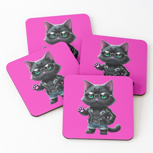 Item preview, Cool Biker Cat designed and sold by ShapeVibe.