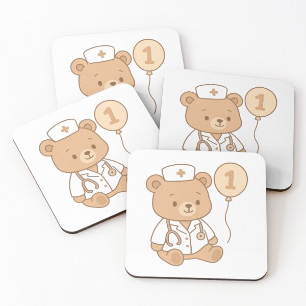 Item preview, Baby First Birthday Outfit – Cute Doctor Bear Design designed and sold by Rima-Store-19.