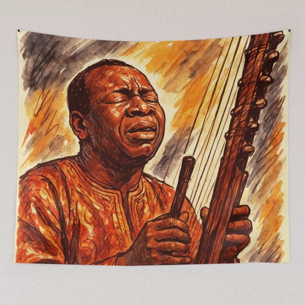 Item preview, Toumani Diabate - Kora designed and sold by Sarcastic designs.