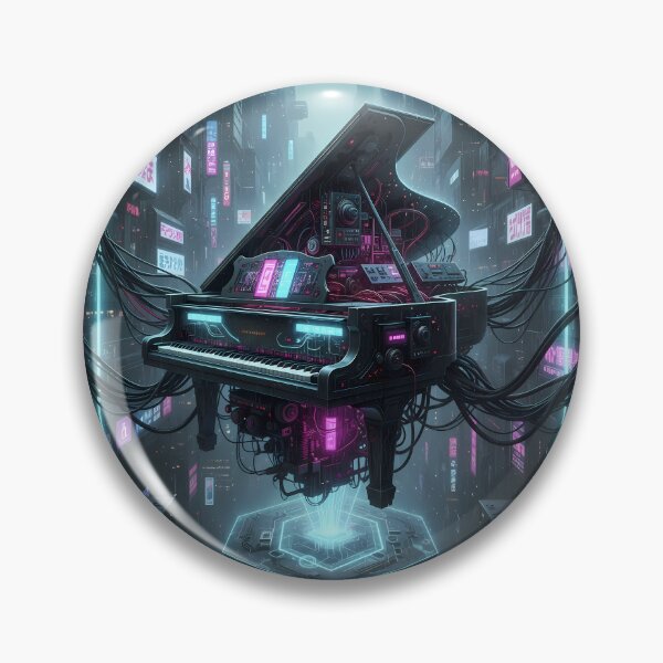 Item preview, Levitating Virtuoso: Cyberpunk City Piano designed and sold by Grigorii Palamarchuk Pianist.