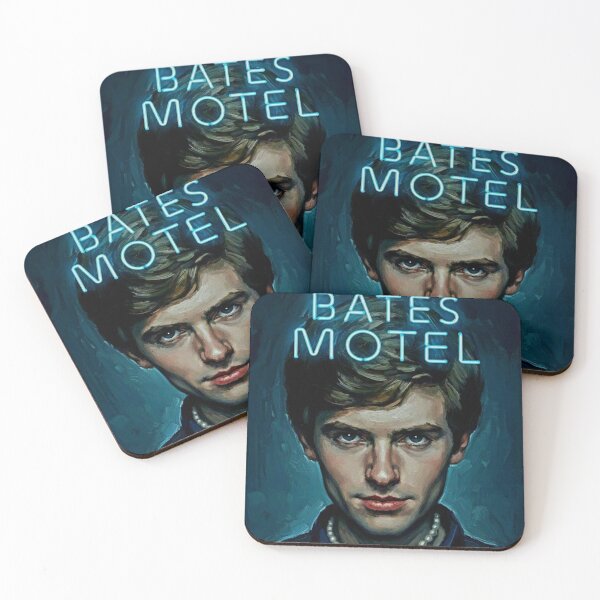 Item preview, Intense Young Man Pearl Necklace Art | Neon Motel Sign Psycho Drama Painting | Dark TV Series designed and sold by Art's Diner.