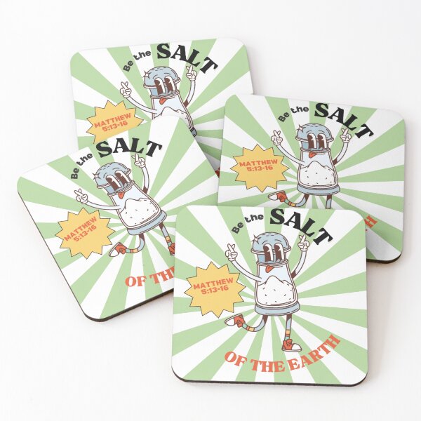 Item preview, Be the Salt of the Earth Christian Art – Green Rays designed and sold by Holy Ink Studio.