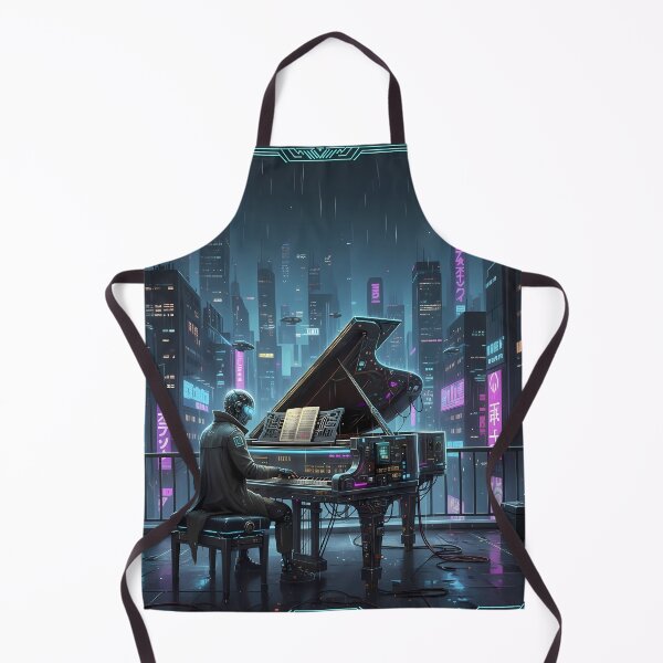 Item preview, Cyberpunk Noir: Rooftop Serenade designed and sold by Grigorii Palamarchuk Pianist.