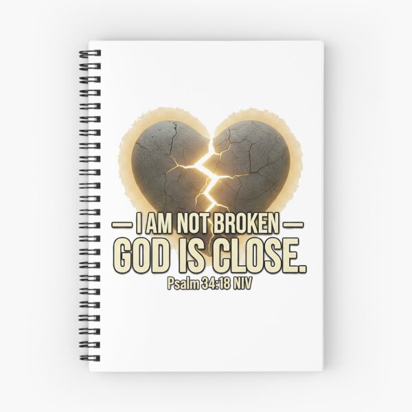 Item preview, I Am Not Broken God Is Close Christian Faith T-Shirt – Psalm 34:18 Inspirational Design designed and sold by Nara8.