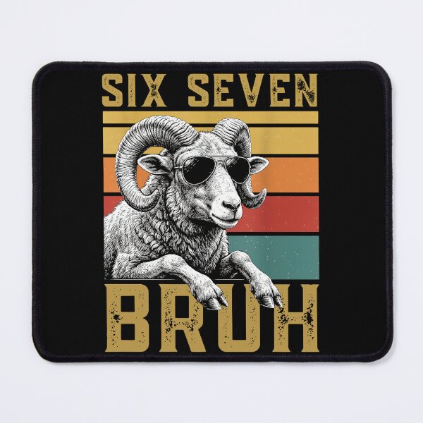Item preview, Funny Ram "Six Seven Bruh" Retro Tee designed and sold by LashondaGreen89.