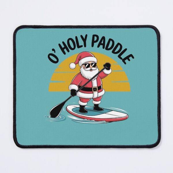Item preview, SUP O'Holy Paddle Santa Claus Paddleboarding designed and sold by SusanaDesigns.