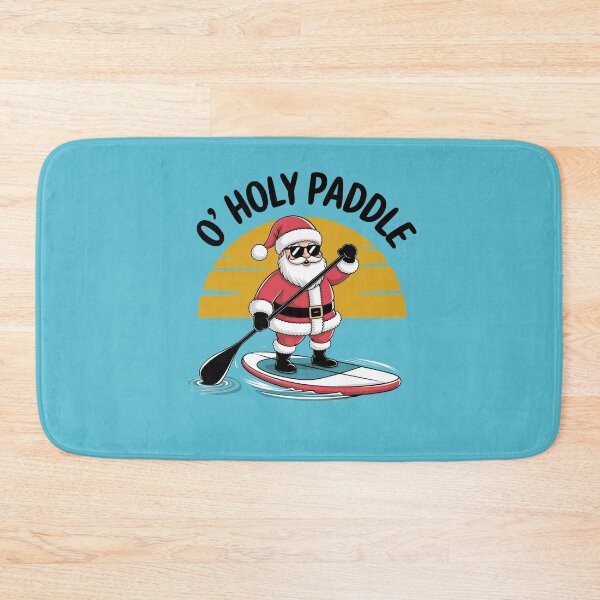 Item preview, SUP O'Holy Paddle Santa Claus Paddleboarding designed and sold by SusanaDesigns.