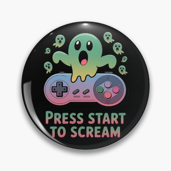 Artikelvorschau, Drücken Sie Start, um Gruseliger Gaming-Controller Halloween zu schreien entworfen und verkauft von skanderio.
