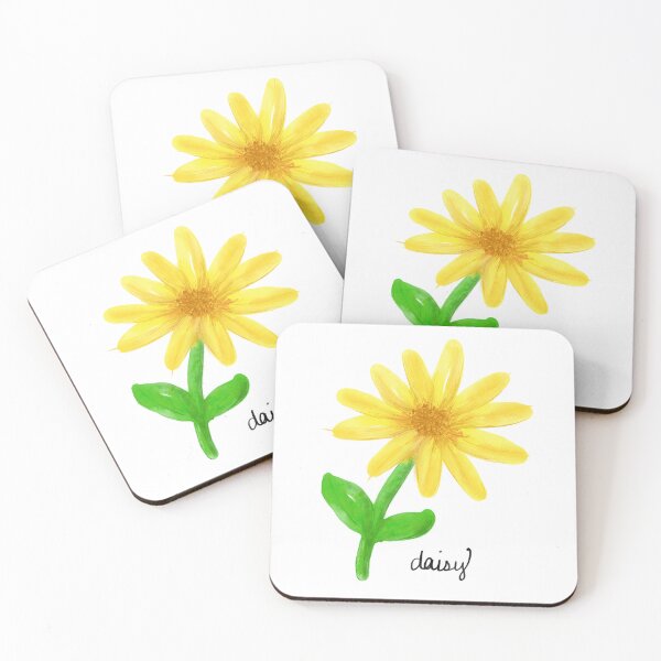 Item preview, Yellow Painted Daisy with Name and Stem designed and sold by elisewied.