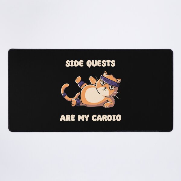 Item preview, Side Quests Are My Cardio Gym Cat by Tobe Fonseca designed and sold by Tobe Fonseca®.