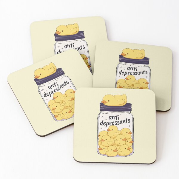 Item preview, Funny Yellow Duck Anti Depressant Jar Animal Lover Zoo Boys Girls Kids designed and sold by rafaeltto.