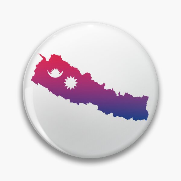 Item preview, Beautiful Nepal Flag Map, नेपाल designed and sold by MapsNepal.