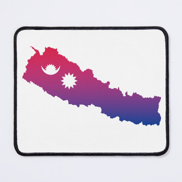 Item preview, Beautiful Nepal Flag Map, नेपाल designed and sold by MapsNepal.