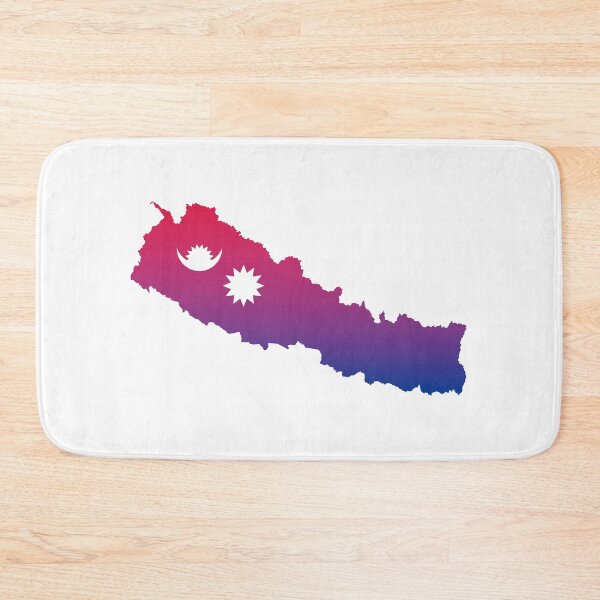 Item preview, Beautiful Nepal Flag Map, नेपाल designed and sold by MapsNepal.