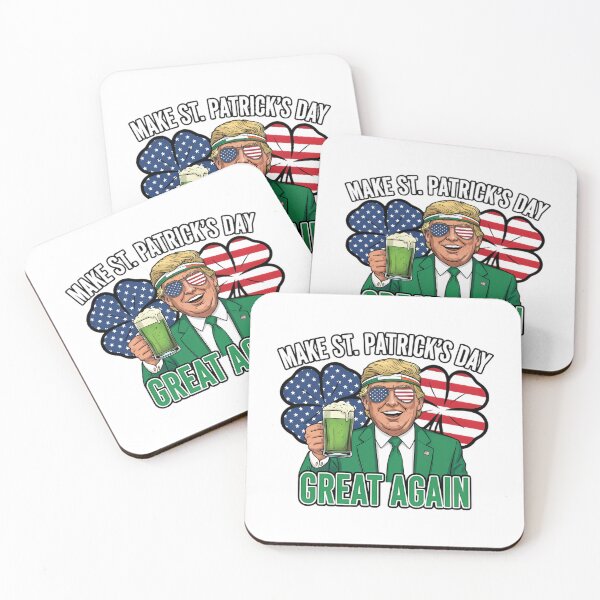 Item preview, Make St. Patrick's Day Great Again Trump Irish Flag designed and sold by Dony1938.