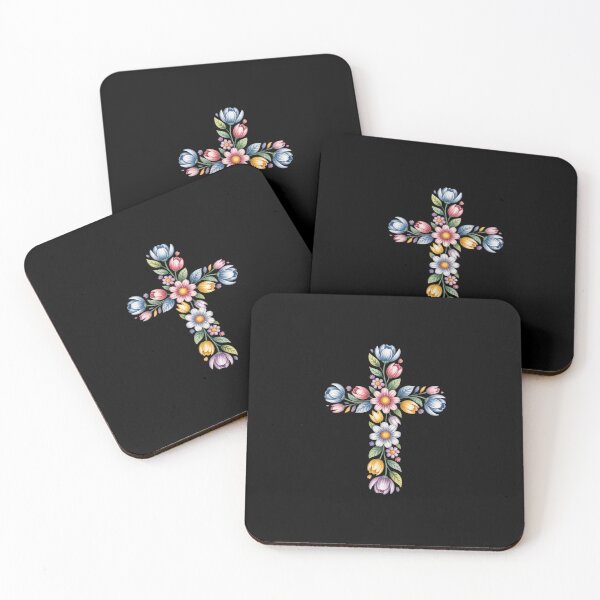 Item preview, Pretty Flowers Cross Spiritual Gardener Wildflowers designed and sold by imsamaharem.
