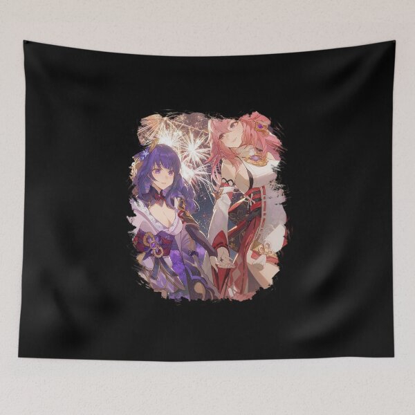 Item preview, Shogun Raiden And Yae Miko designed and sold by El Hermano Gym.