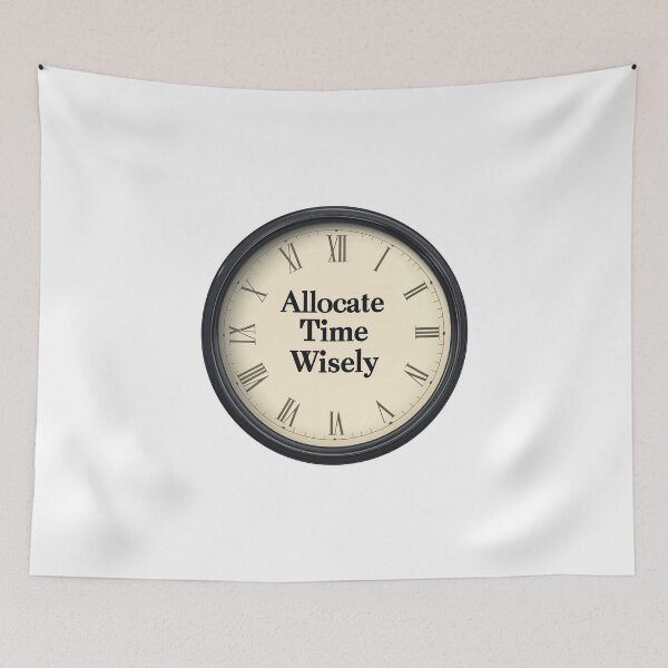 Item preview, Allocate Time Wisely Minimal Productivity Reminder  designed and sold by FWLKIT.