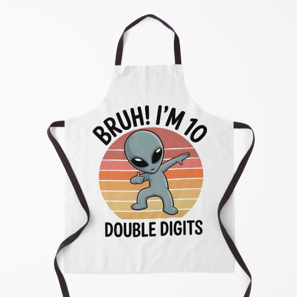 Item preview, Bruh I’m 10 Alien Dab T-Shirt – Funny Double Digits Birthday Design designed and sold by SoftyDesigns.