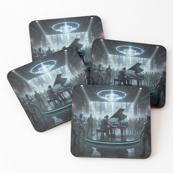 Item preview, Cyberpunk Nightclub: Live Piano Performance designed and sold by Grigorii Palamarchuk Pianist.