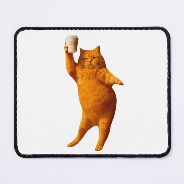 Item preview, Cat vibing with coffee designed and sold by Lovedesigning25.