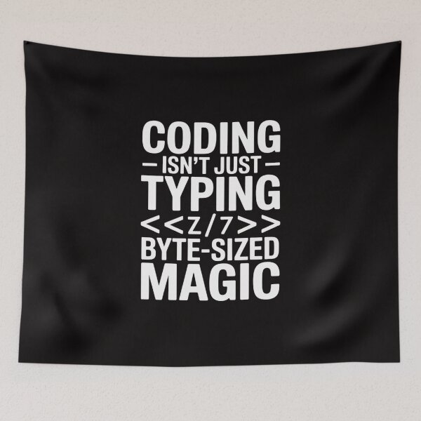 Item preview, Programmer Quote Coding is Byte-Sized Magic designed and sold by imsamaharem.
