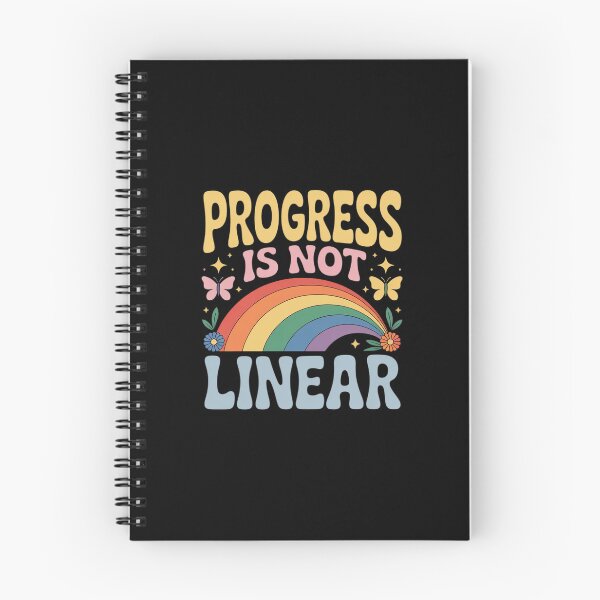 Item preview, Progress is NOT Linear - Kindergarten Rainbow Pattern designed and sold by imsamaharem.
