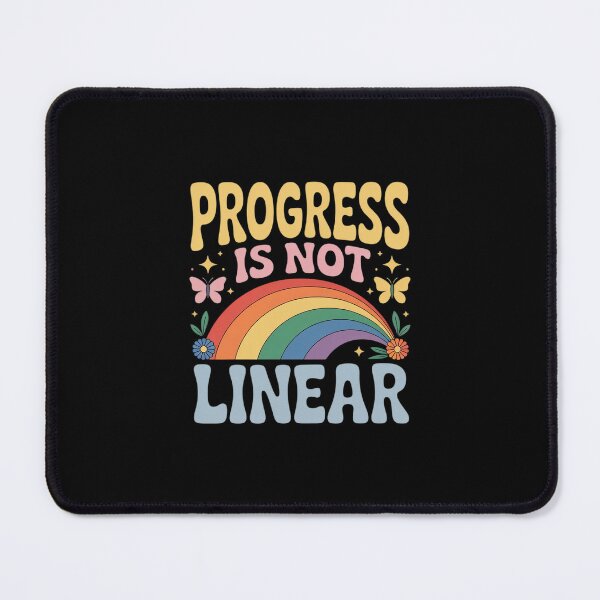 Item preview, Progress is NOT Linear - Kindergarten Rainbow Pattern designed and sold by imsamaharem.