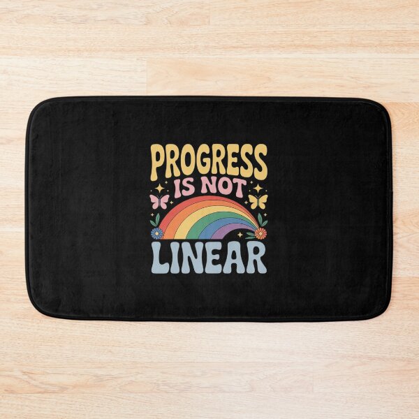 Item preview, Progress is NOT Linear - Kindergarten Rainbow Pattern designed and sold by imsamaharem.