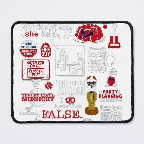 Item preview, The Office TV Show Quote Collage - Dunder Mifflin Funny Quotes and Symbols designed and sold by waebox.