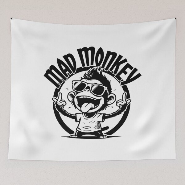 Aperçu de l'œuvre Logo vintage de Mad Monkey Creations créée et vendue par HayleyRodriguez.