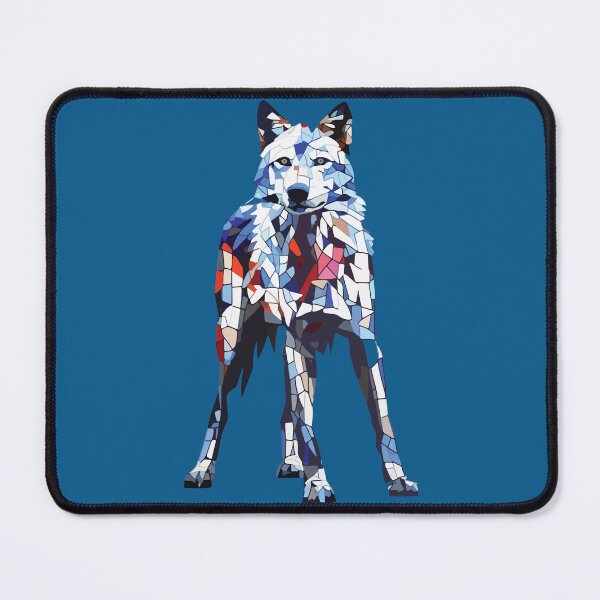 Item preview, Mosaic wolf art designed and sold by designmari.