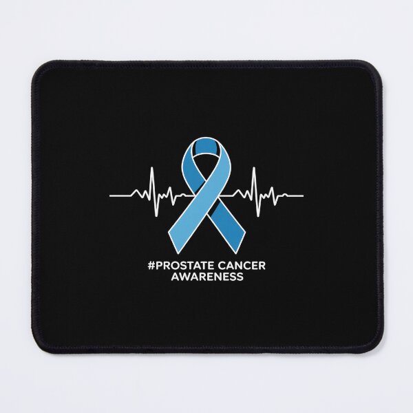 Item preview, Prostate Cancer Awareness Heartbeat Ribbon Blue Support designed and sold by imsamaharem.