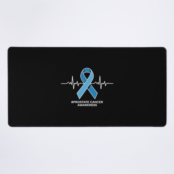 Item preview, Prostate Cancer Awareness Heartbeat Ribbon Blue Support designed and sold by imsamaharem.