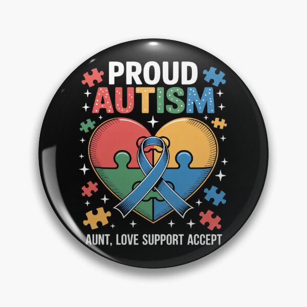 Item preview, Proud Autism Aunt Love Support Accept Aunt Autism Awareness designed and sold by imsamaharem.