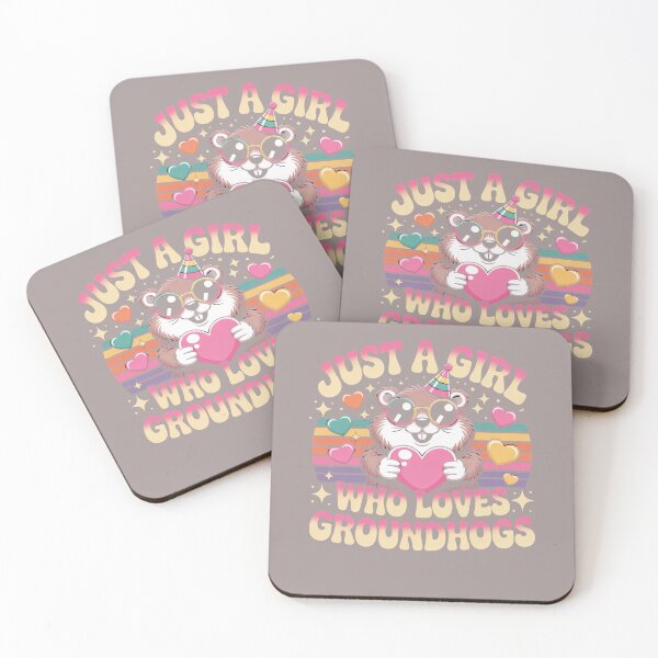 Item preview, Copy of Just a Girl Who Loves Groundhogs Cute Retro Animal Lover Design For T-shirt designed and sold by DigitalArtByNow.
