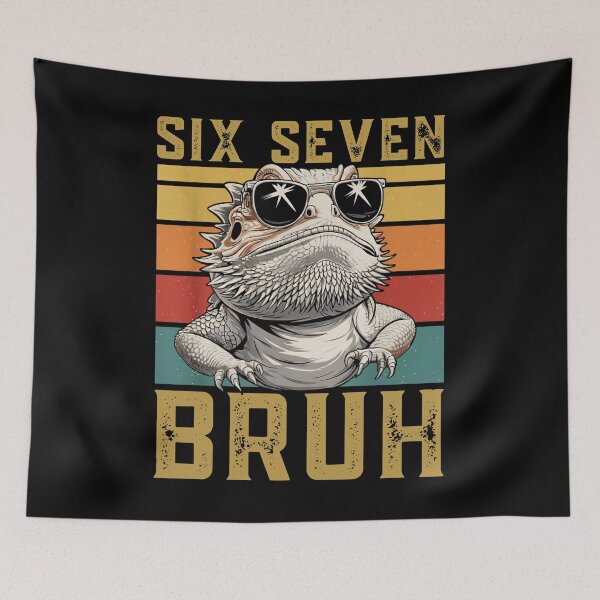 Item preview, Cool Bearded Dragon Six Seven Bruh Shirt designed and sold by LashondaGreen89.