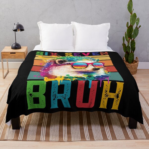 Item preview, Cool Hedgehog "Six Seven Bruh" Funny T-Shirt designed and sold by LashondaGreen89.
