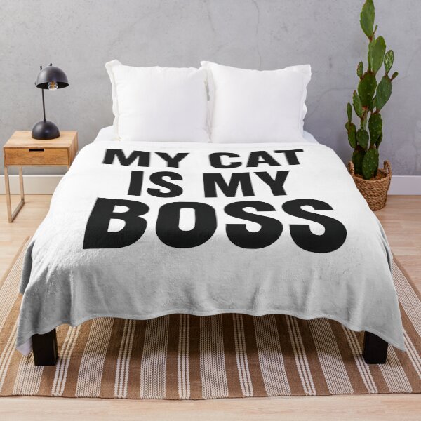 Item preview, My Cat Is My Boss designed and sold by VibeLab_Art.