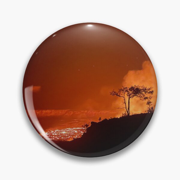 Item preview, Volcanic Lava Glow at Night designed and sold by TrisaThyme.