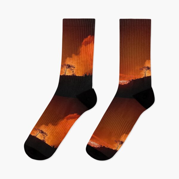 Item preview, Volcanic Lava Glow at Night designed and sold by TrisaThyme.