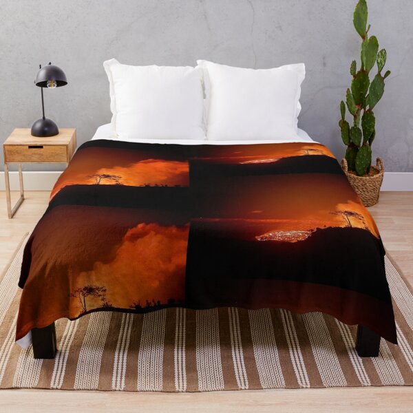 Item preview, Volcanic Lava Glow at Night designed and sold by TrisaThyme.
