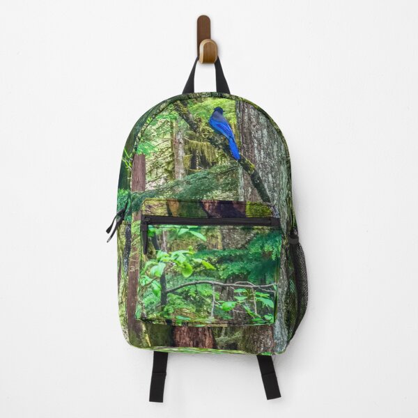 Item preview, Steller’s Jay in Enchanted Oregon Forest designed and sold by aadventures.