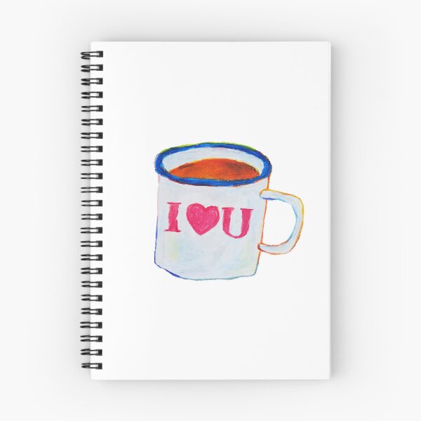 Item preview, I Love You Mug Oil Pastel Hand Draw  designed and sold by purple-Q.
