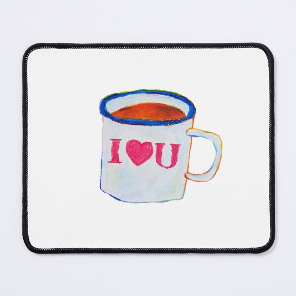 Item preview, I Love You Mug Oil Pastel Hand Draw designed and sold by purple-Q.