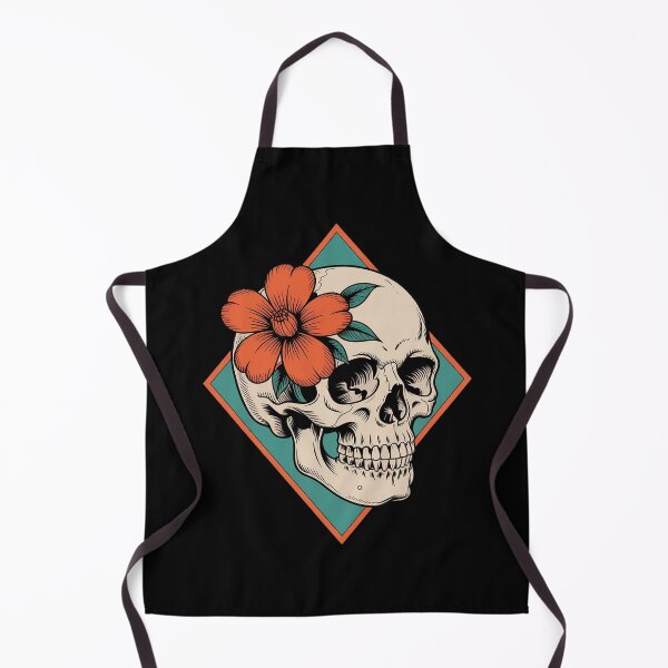 Item preview, Psychedelic Skull with Blooming Flowers designed and sold by countntenov.