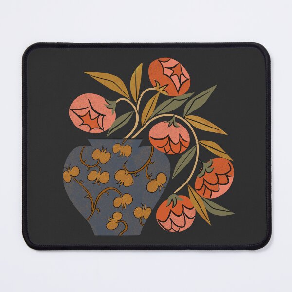 Item preview, Earthen Vase And Peonies designed and sold by Renea L Thull.