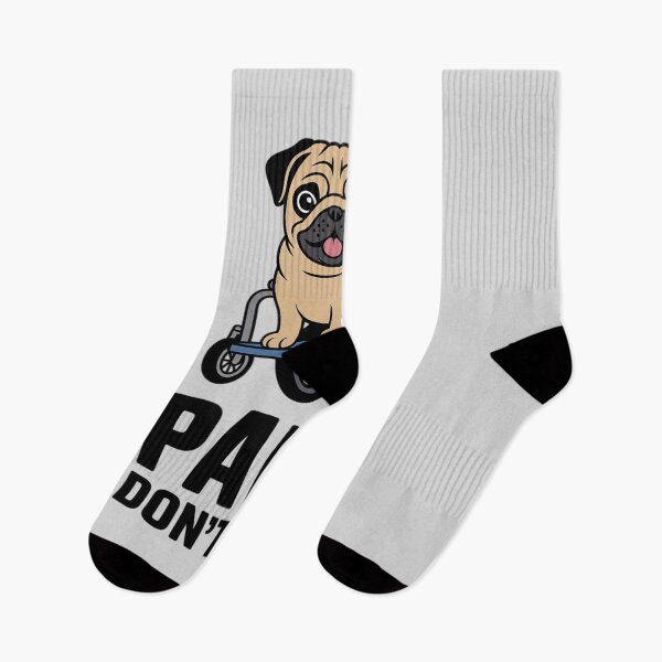 Item preview, Pug Wheelchair Courage Cute Motivational Dog designed and sold by countntenov.
